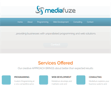 Tablet Screenshot of mediafuze.com